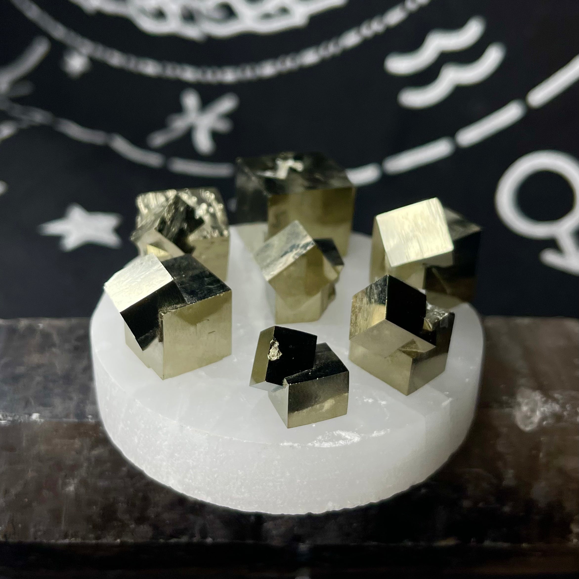 Intergrowth Pyrite Cubes